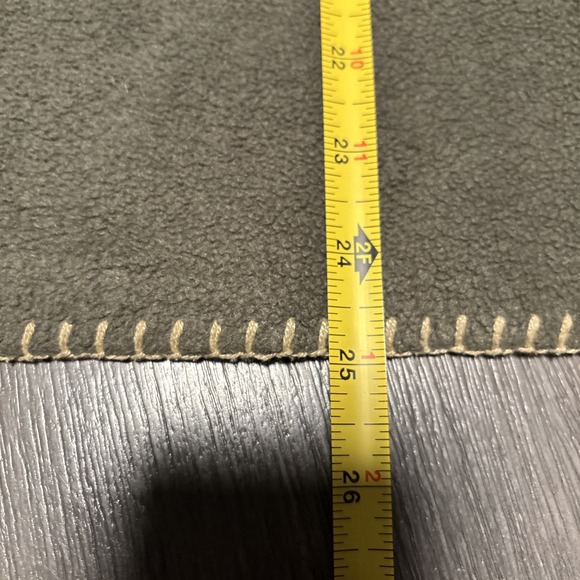 Woolrich Vintage 90's women's Green Fleece Fall Theme Blanket Stitching Shirt M - Picture 6 of 6